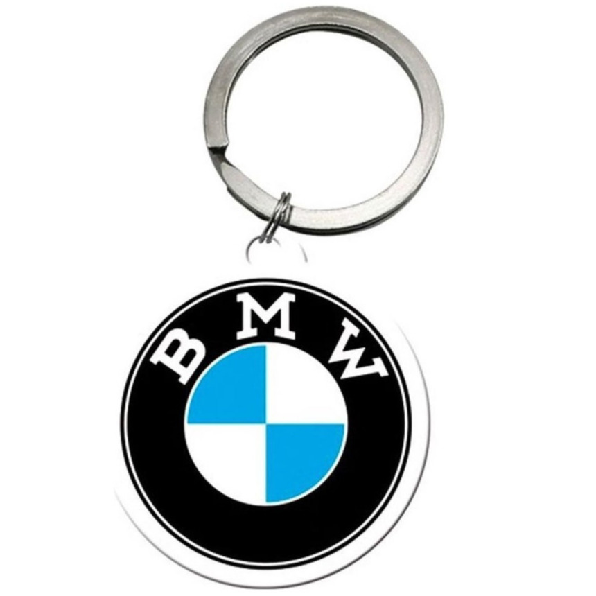 Sleutelhanger auto logo - BMW - 4,5 x 6 cm - staal/epoxy -