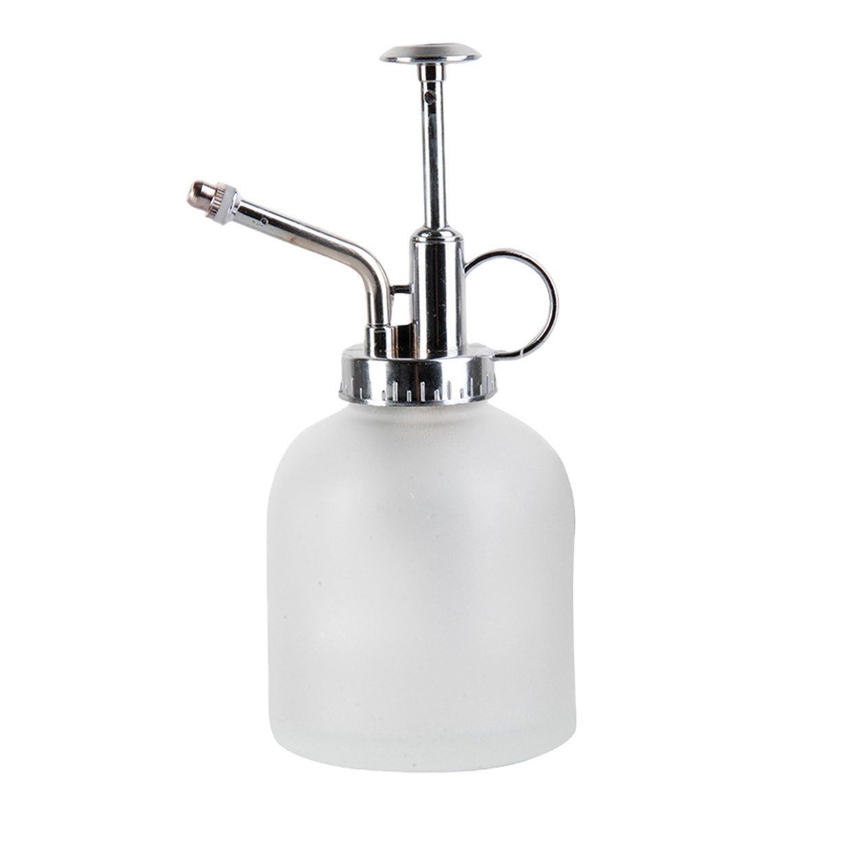 Plantenspuit/plantensproeier melkglas mat wit 230 ml -
