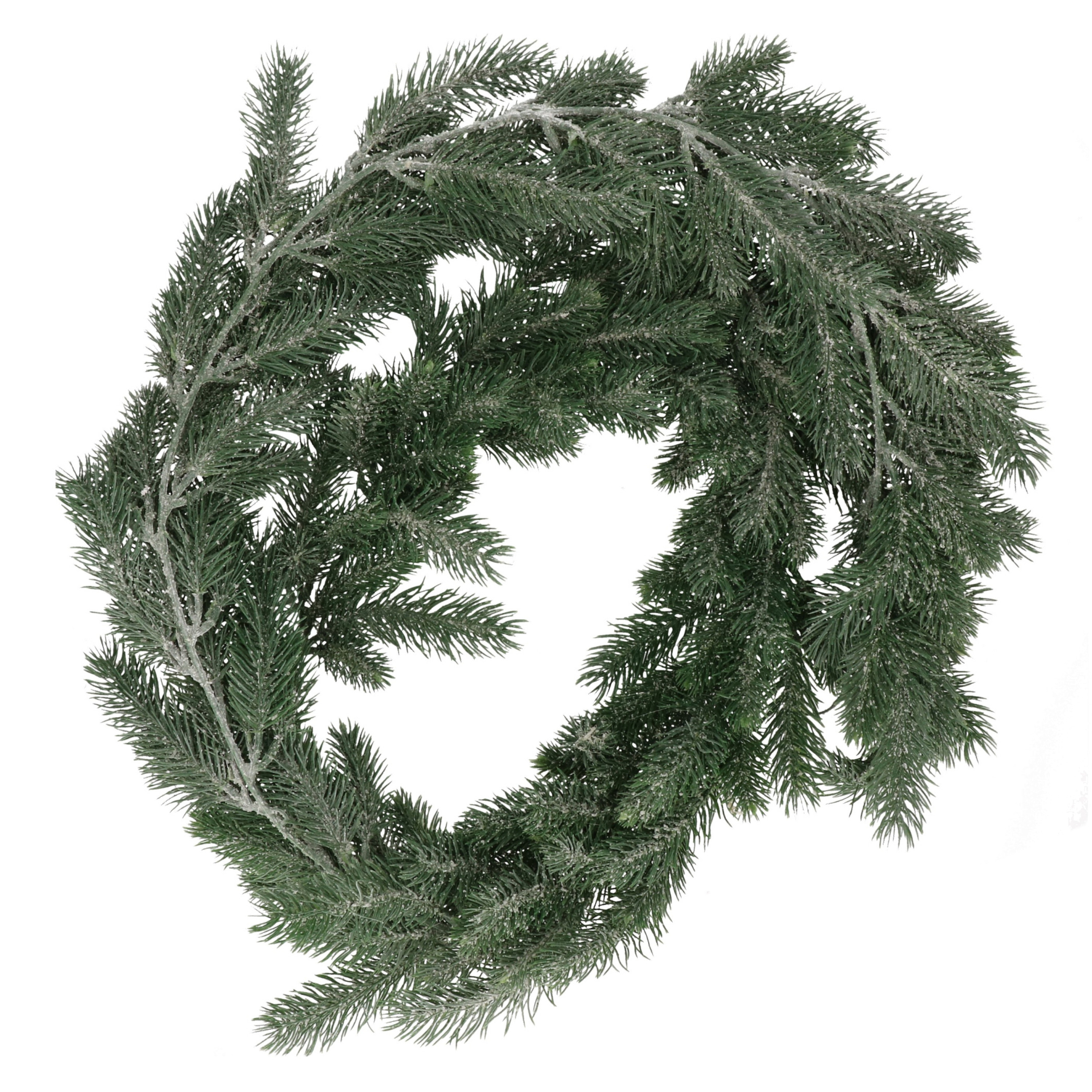 Set van 3x stuks groene dennentakken dennenslinger Kerstslinger 180 cm -