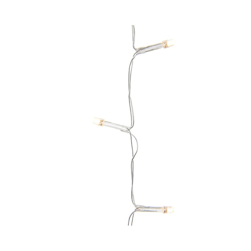 Lumineo Kerstverlichting - 3x - 40 LED lampjes - warm wit - 195 cm - batterij - lichtsnoer -