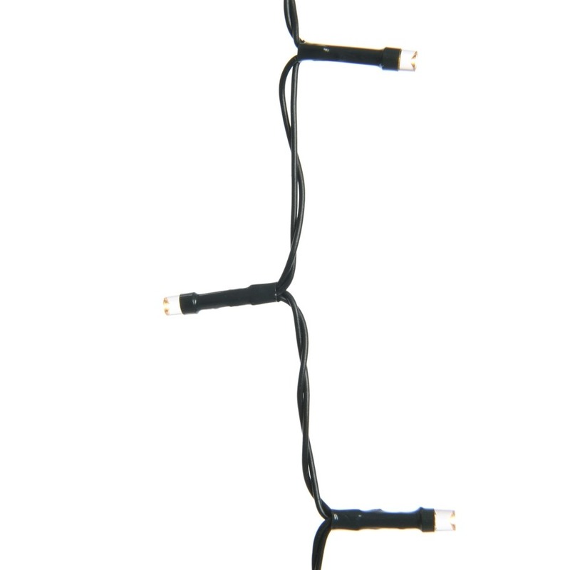 Lumineo Kerstverlichting - 3x - batterij - warm wit - buiten - 50 LEDs -
