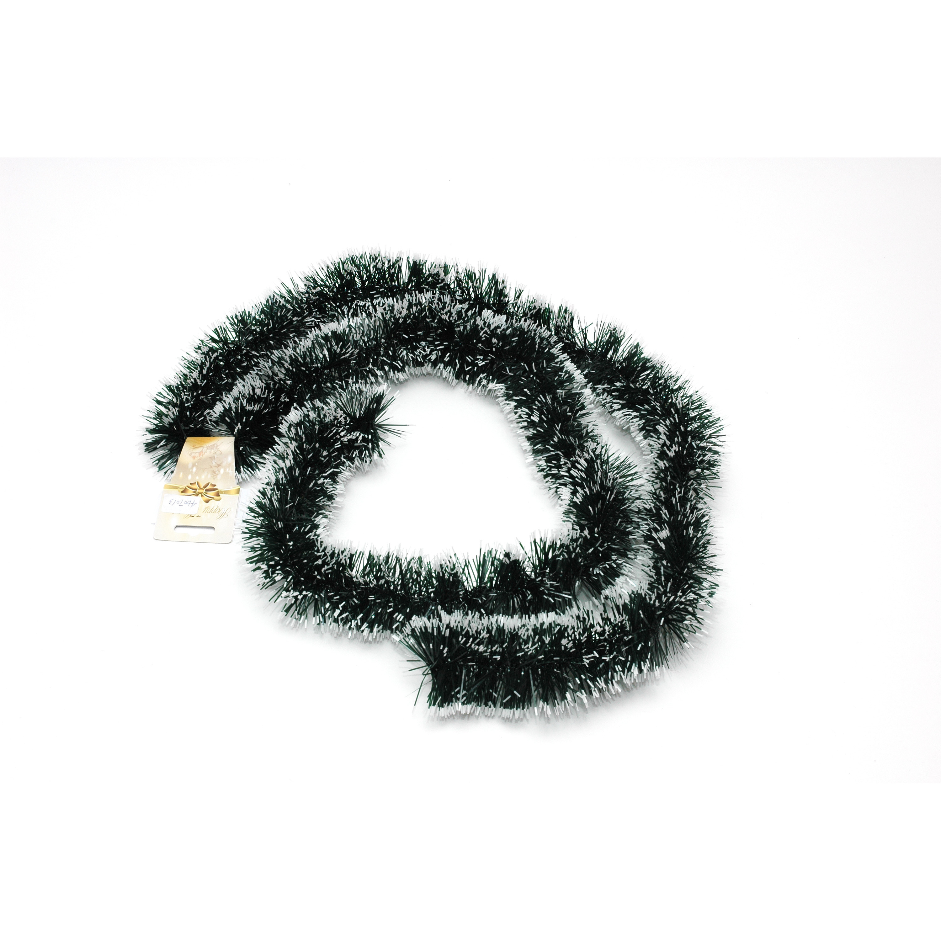 Kerstslingers - 2x - groen / sneeuw - guirlandes - 200 cm - kerstdecoratie -