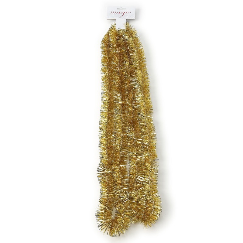 Inge Christmas Goods Kerstslinger - guirlande - goud - 270 cm -