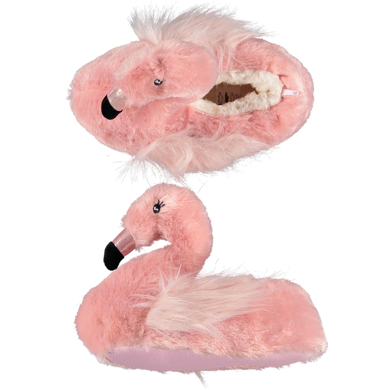 Dieren pantoffels/sloffen Flamingo voor meisjes - roze - Huissloffen - Dierensloffen 35-36 -