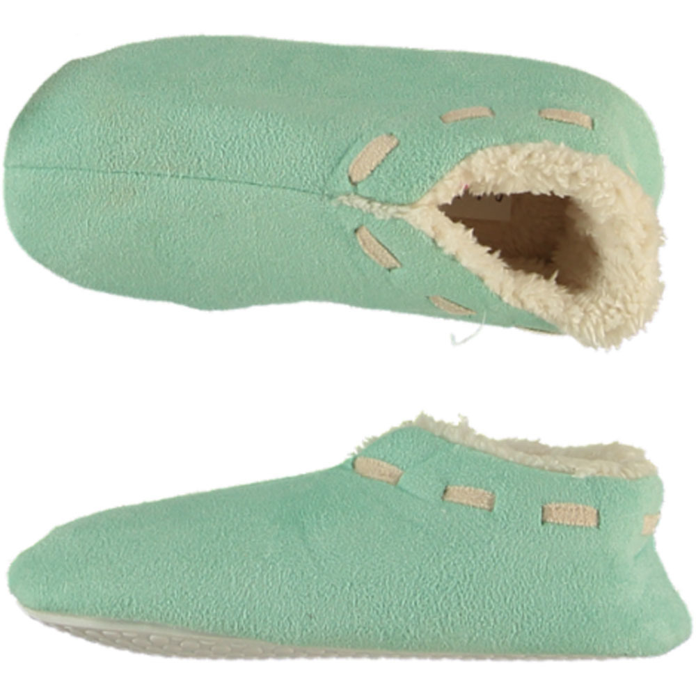 Spaanse pantoffels/sloffen voor kinderen - Mintgroen - Huissloffen - met anti slip zool 33-34 -