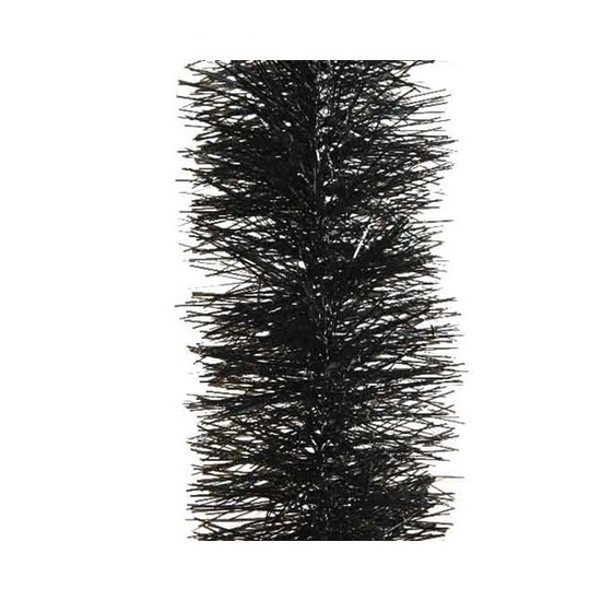 Kerstslingers - zwart - folie - 10 x 270 cm - kerstboom decoratie -