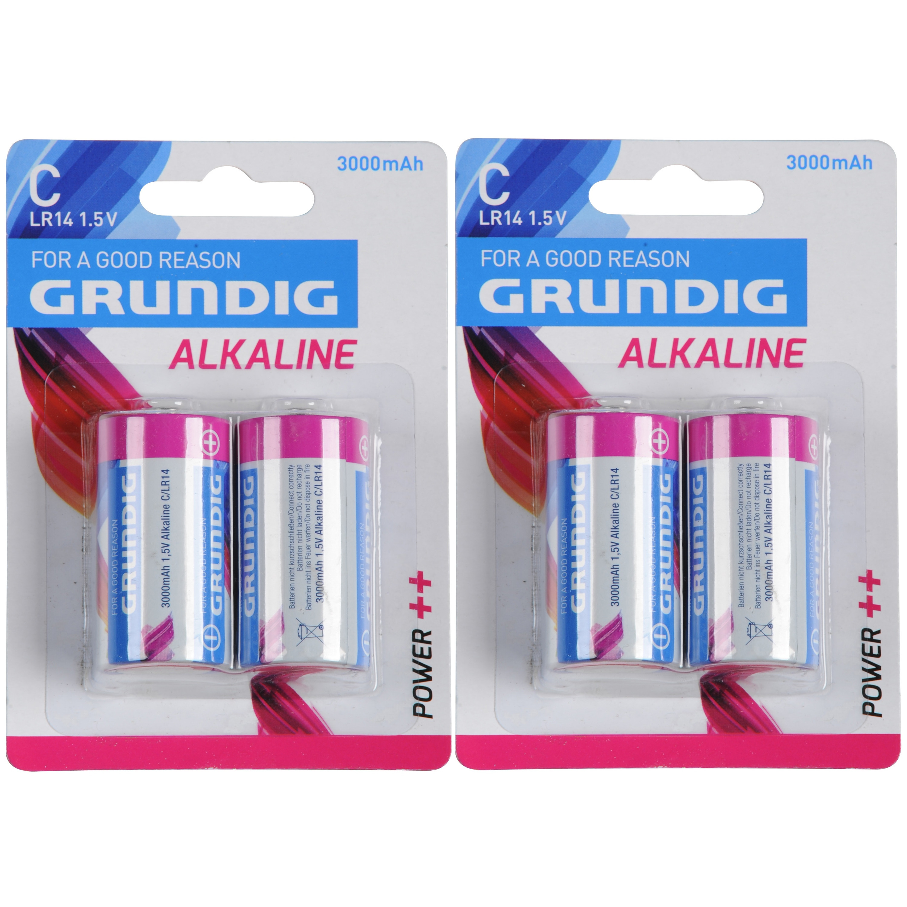 10x Grundig Alkaline batterijen LR14 C 1,5 V -