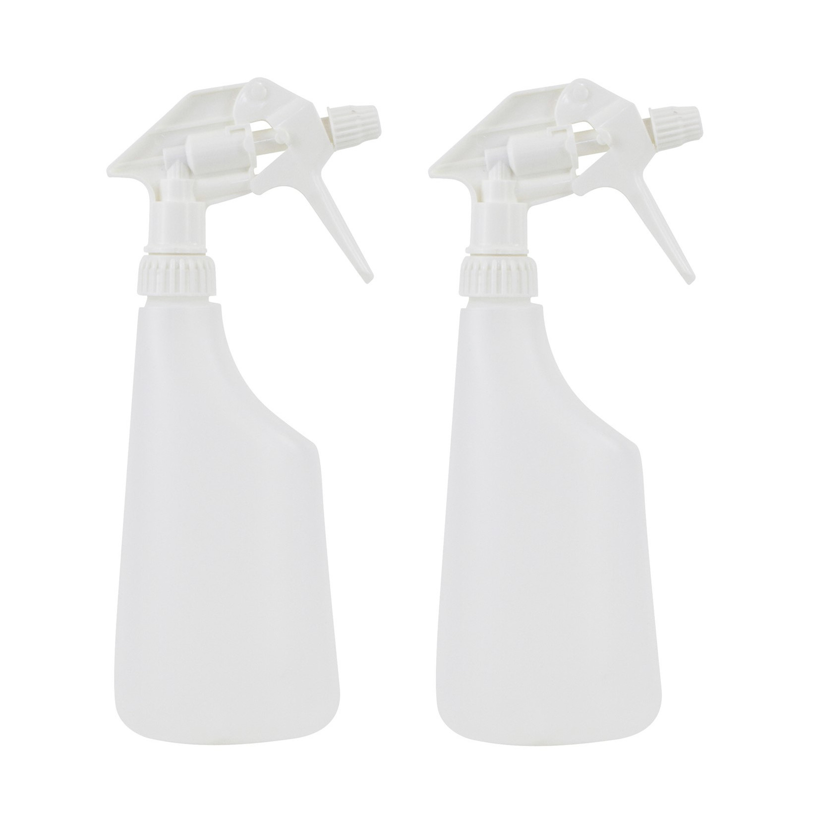 2x Plantenspuiten/waterspuiten 0,6 liter transparant -