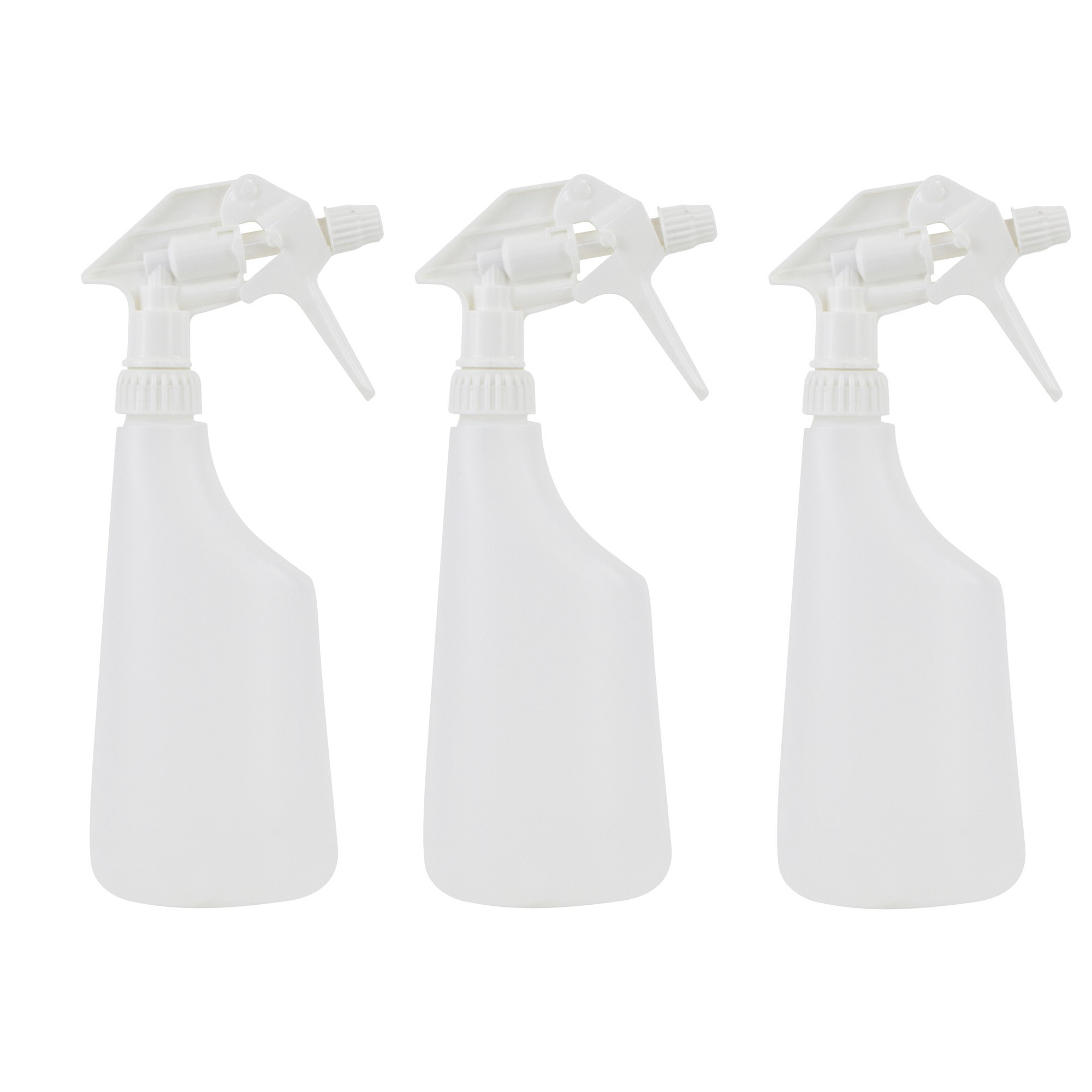 6x Plantenspuiten/waterspuiten 0,6 liter transparant -