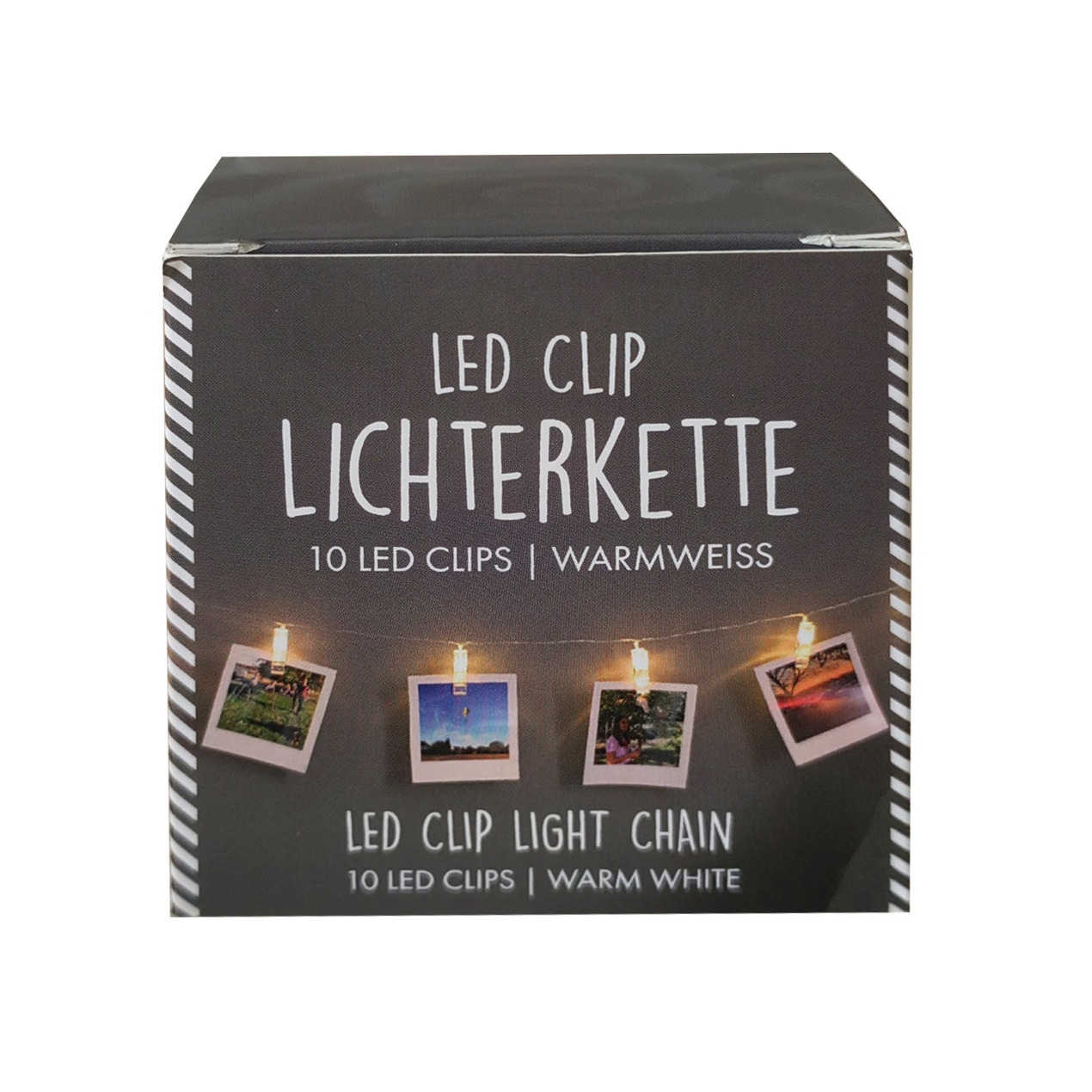 Lichtslinger - met LED knijpertjes - 150 cm - Kerstkaarten ophangen - 150 cm -