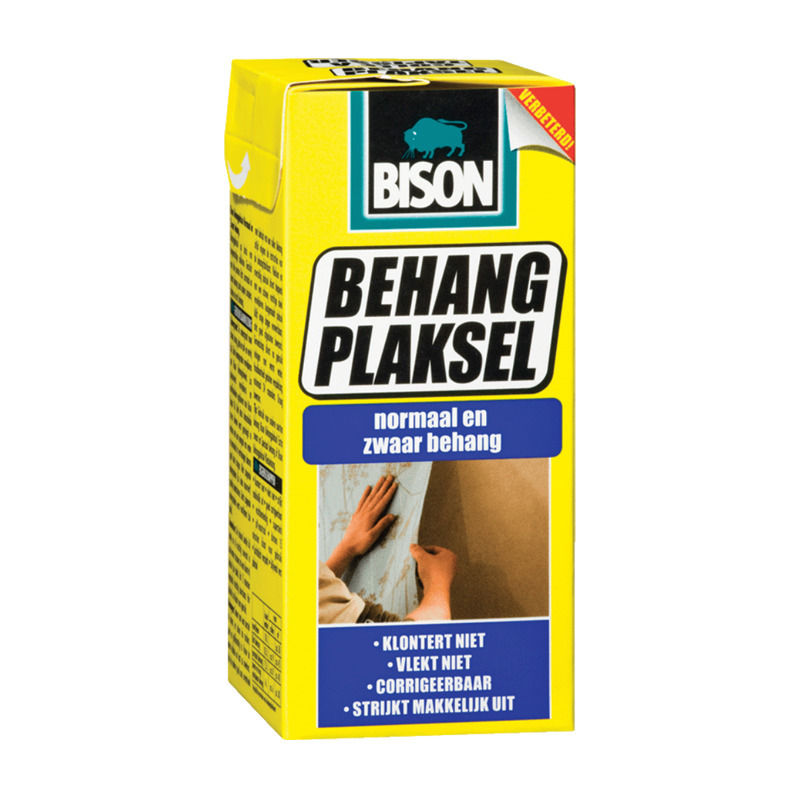 Bison behanglijm/behangplaksel normaal behang - 125 gram - Papier mache maken -