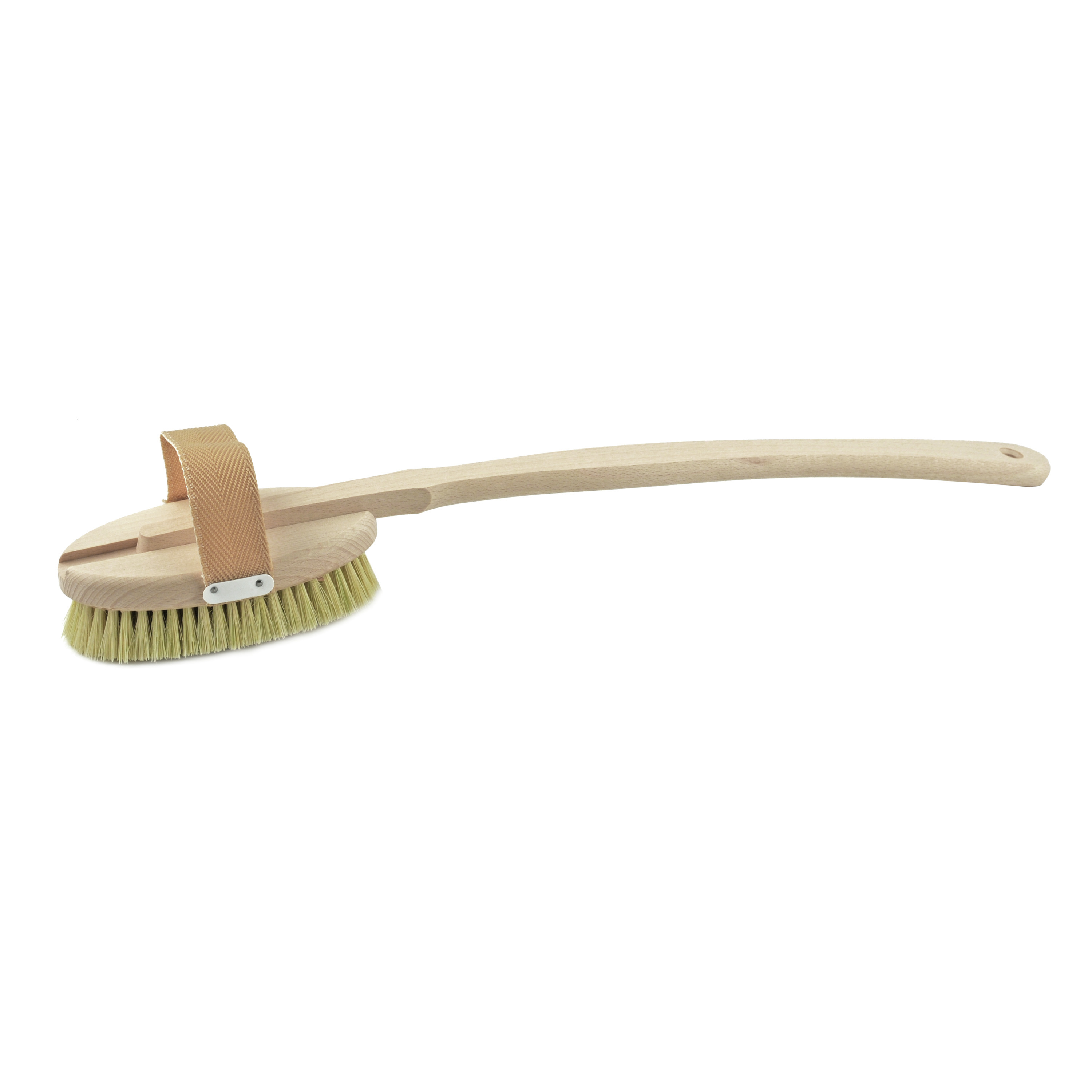 Houten badborstel/massageborstel/wellnessborstel 2-delig 43,5 cm -