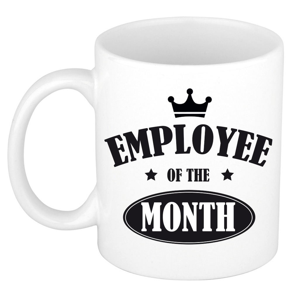 1x stuks collega cadeau mok / beker employee of the month -