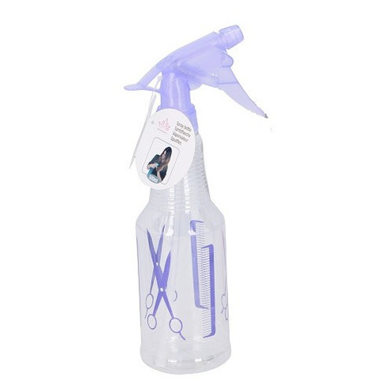 Waterverstuiver/spuitfles - 500 ml - lila paars - Plantenspuiten - Kappersspuiten - kunststof -
