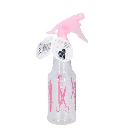 Waterverstuiver/spuitfles - 500 ml - roze - Plantenspuiten - Kappersspuiten - kunststof -
