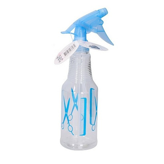 Waterverstuiver/spuitfles - 500 ml - blauw - Plantenspuiten - Kappersspuiten - kunststof -