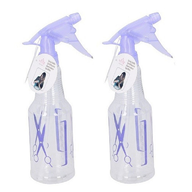 2x Waterverstuivers/spuitflessen lila 500 ml -