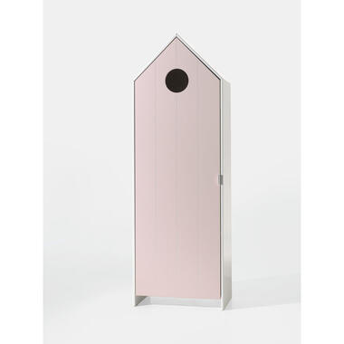 Vipack kledingkast Casimi 1 deurs - roze - 171,5x57,6x37 cm - Leen Bakker