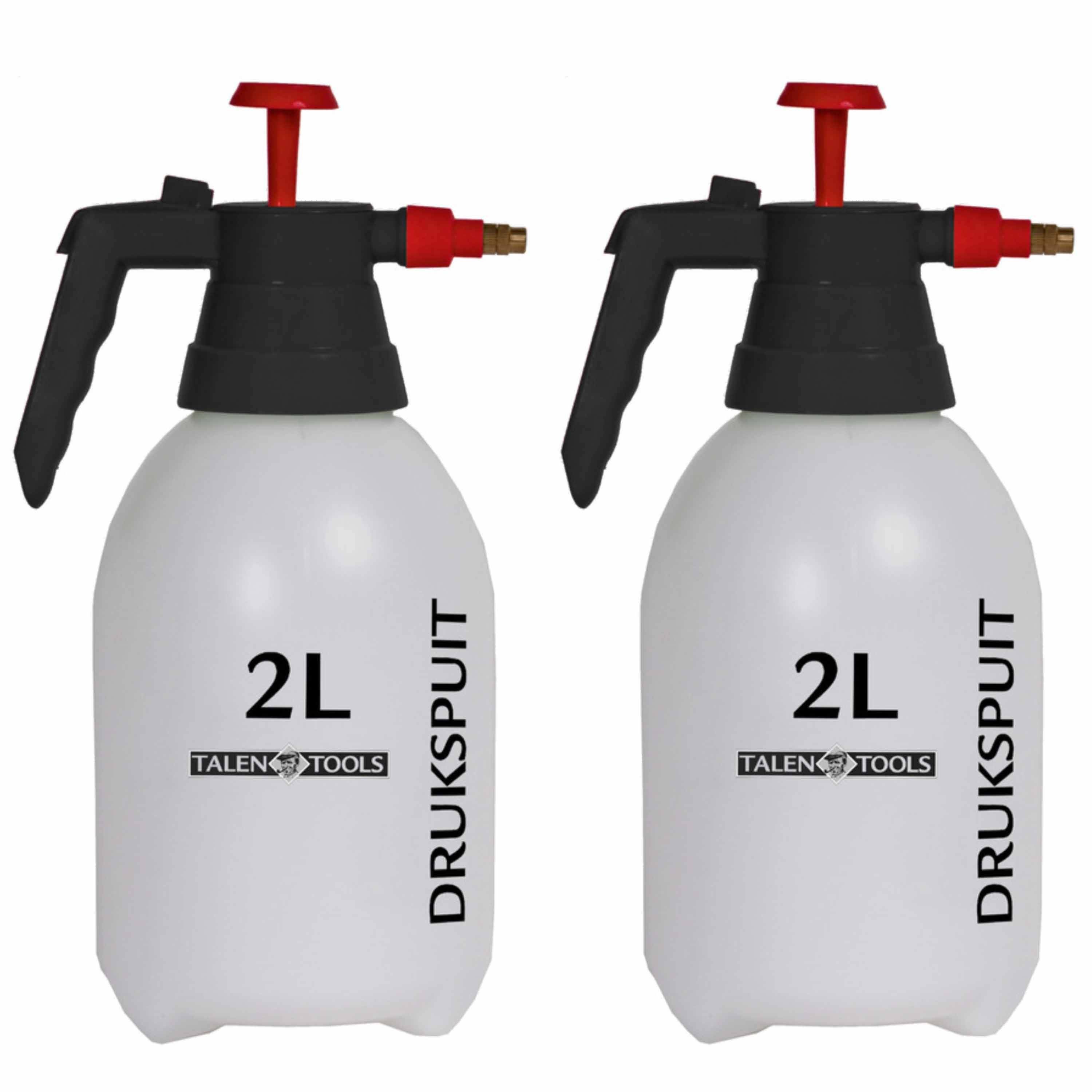 Plantenspuit - Set van 2x stuks - drukspuit - 2 Liter - verstelbare spuitmond - plantensproeier -