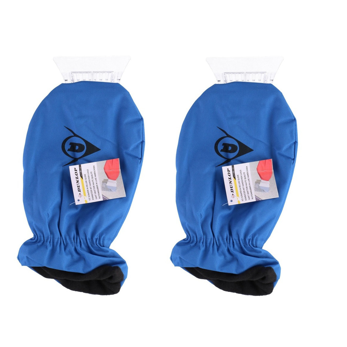 2x Ijskrabbers met warme handschoen blauw 35 cm -