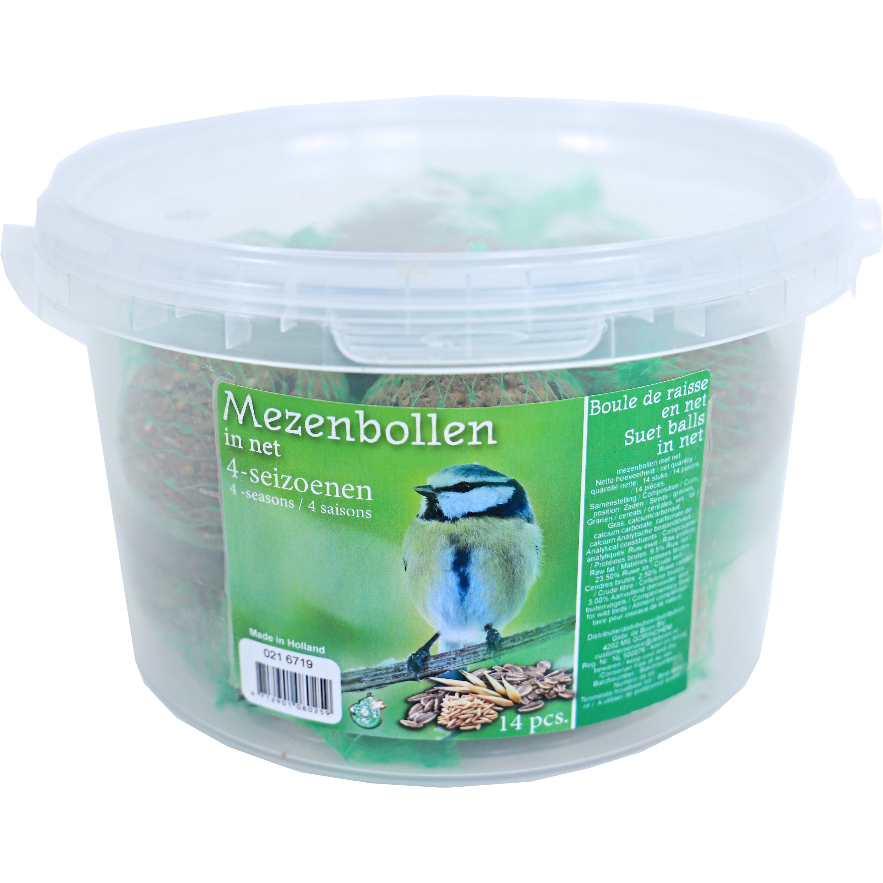 Emmer - 14 stuks - vogelvoer - mezenbollen - 4-seizoenen -