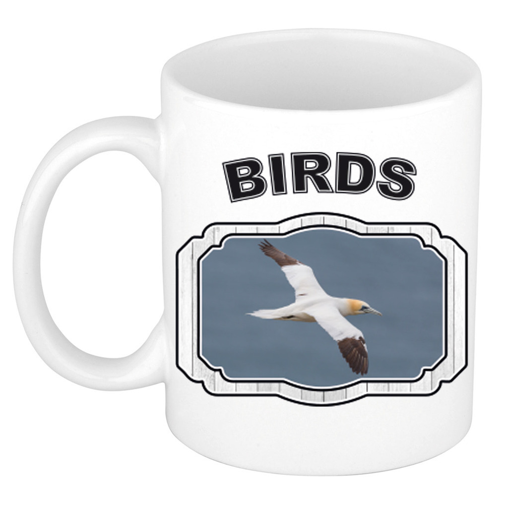 Dieren jan van gent vogel beker - birds/ vogels mok wit 300 ml -