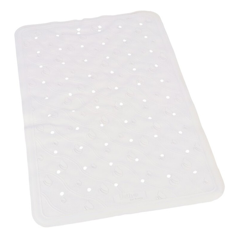 Witte anti-slip badmat 36 x 57 cm rechthoekig -