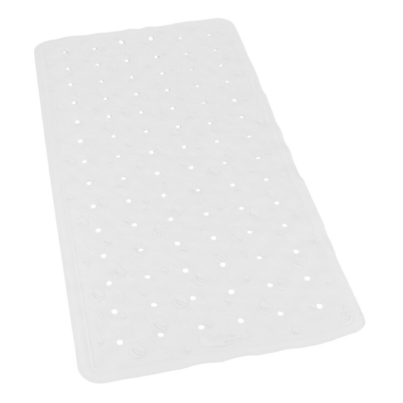 Gerimport Badmat - anti slip - wit - 36 x 76 cm -