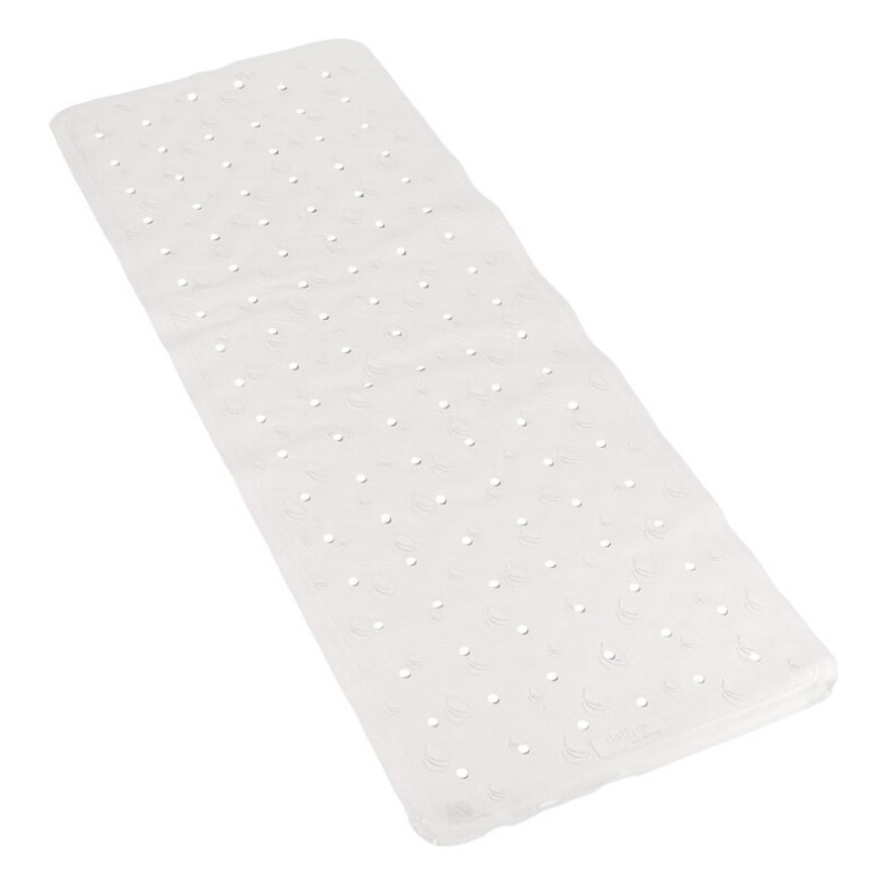 Gerimport Badmat - anti slip - wit - 35 x 97 cm - rechthoekig -