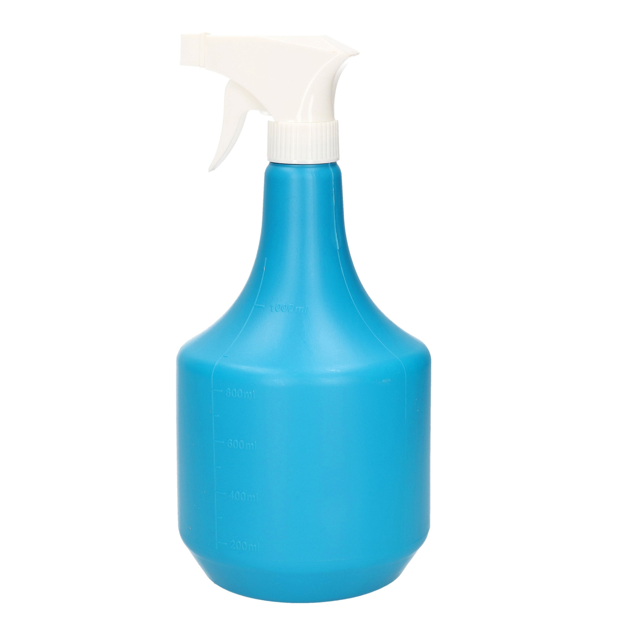 1x Plantenspuiten/waterspuiten 1 liter turqouise blauw -