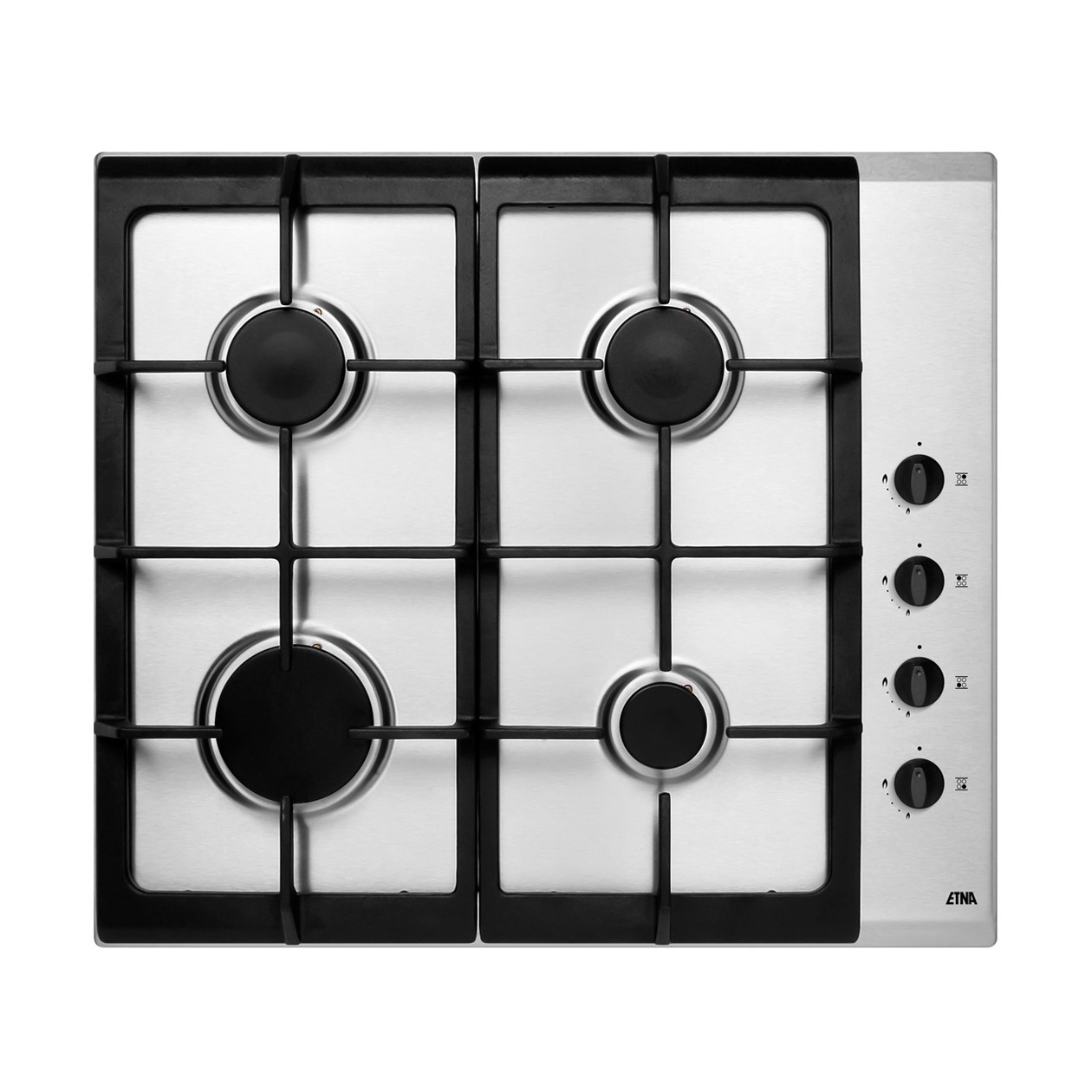 Etna T110VRVSA Gas inbouwkookplaat Grijs