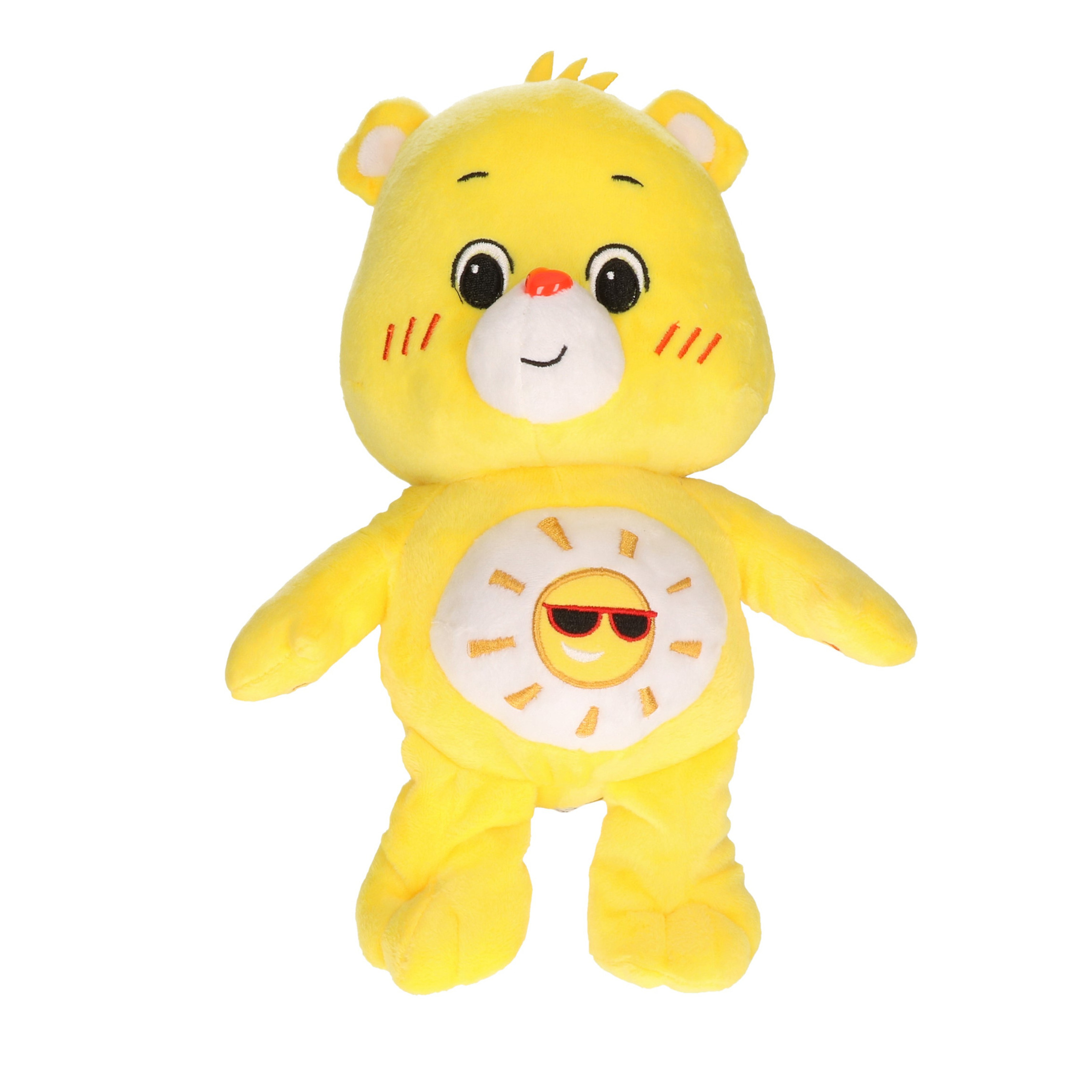Pluche Troetelbeertje knuffel geel 28 cm -
