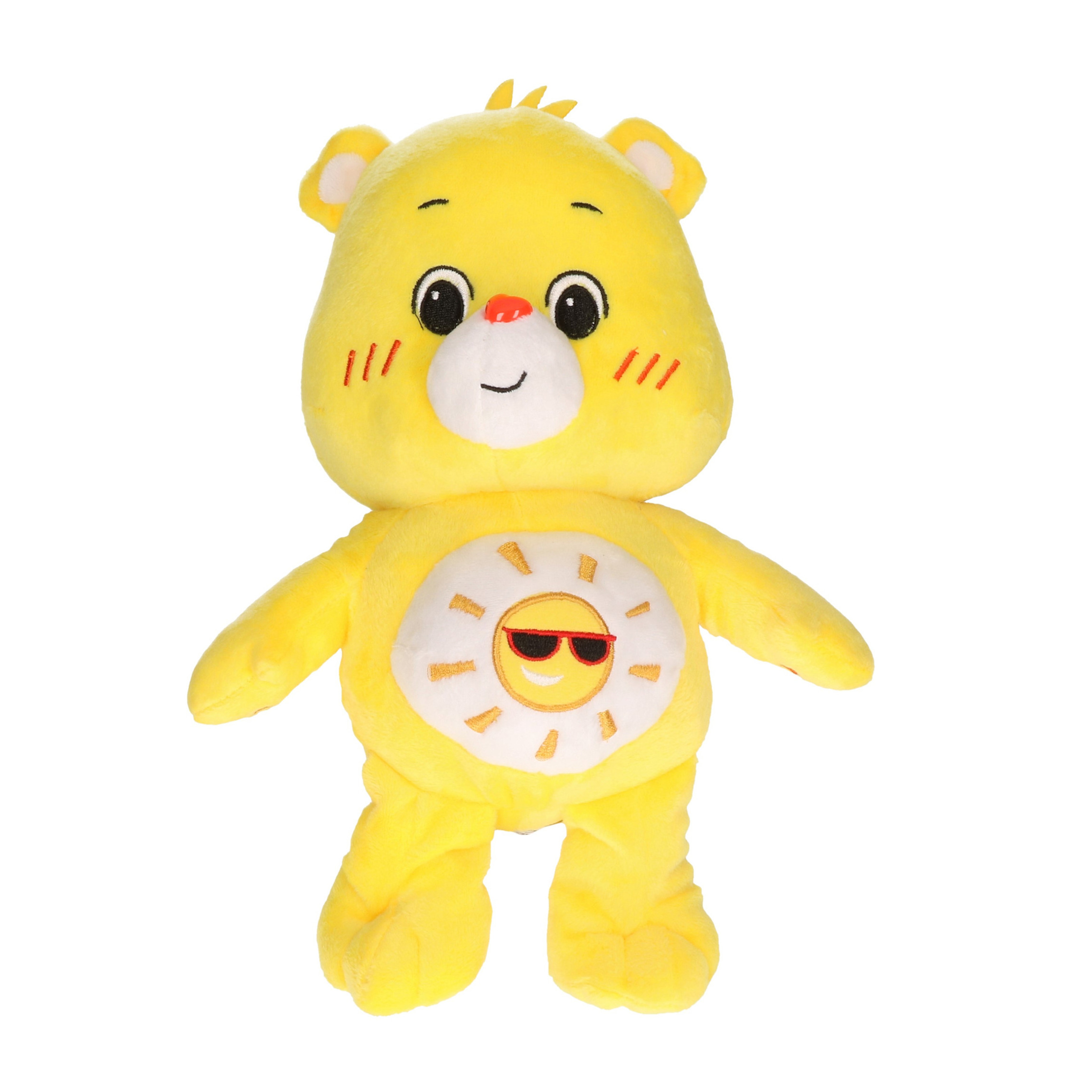 Pluche Troetelbeertje knuffel geel 21 cm -