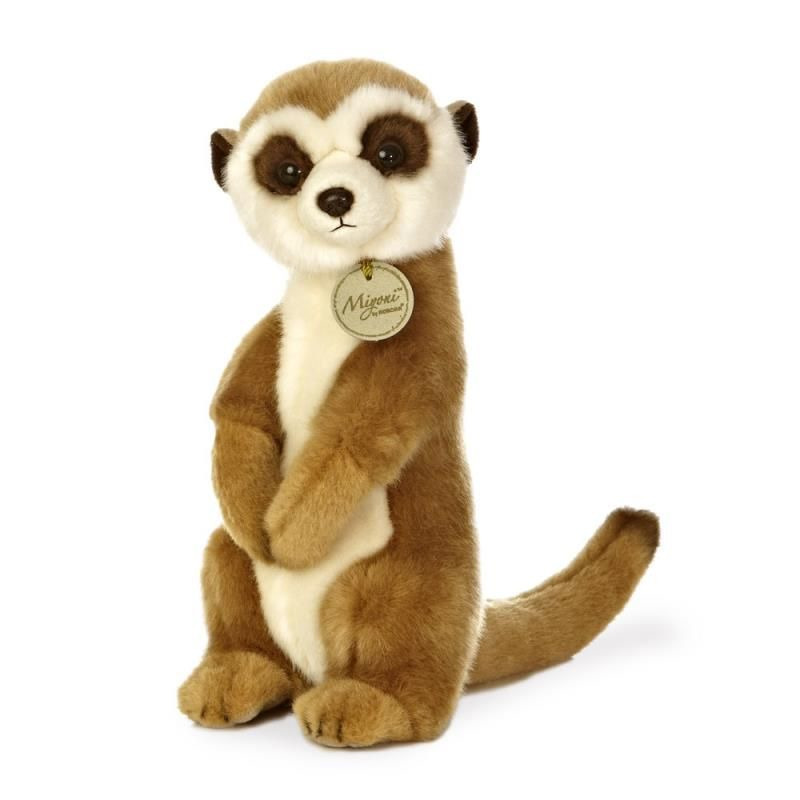 Pluche stokstaartje knuffel - 26 cm - Kinder speelgoed dieren knuffels -