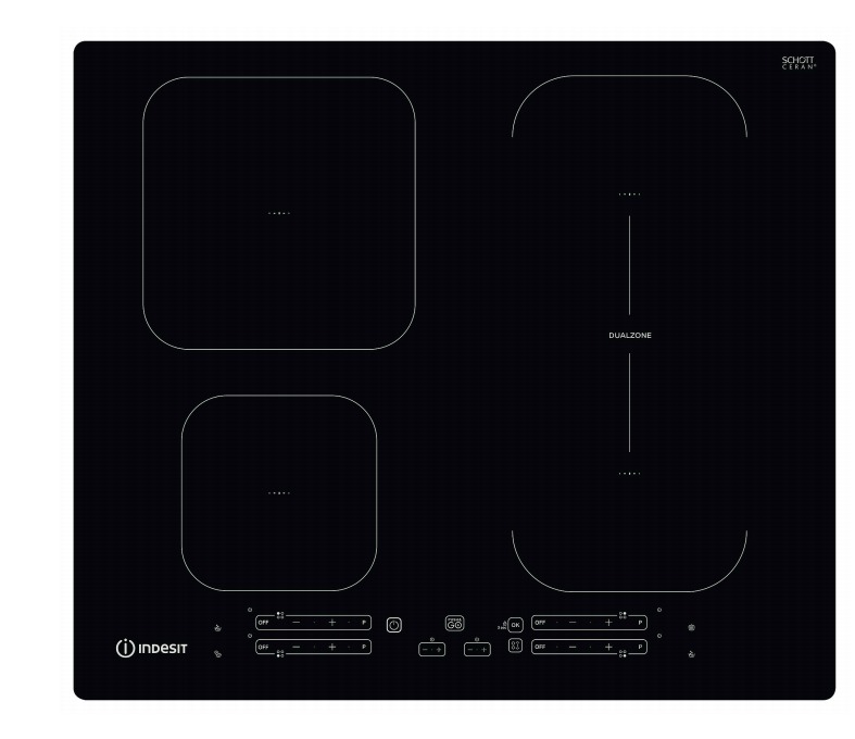 Indesit IB 65B60 NE Inductie inbouwkookplaat Zwart