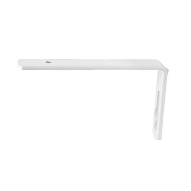 Wandsteunen 10cm, 2 stuks Plus rail - wit - Leen Bakker