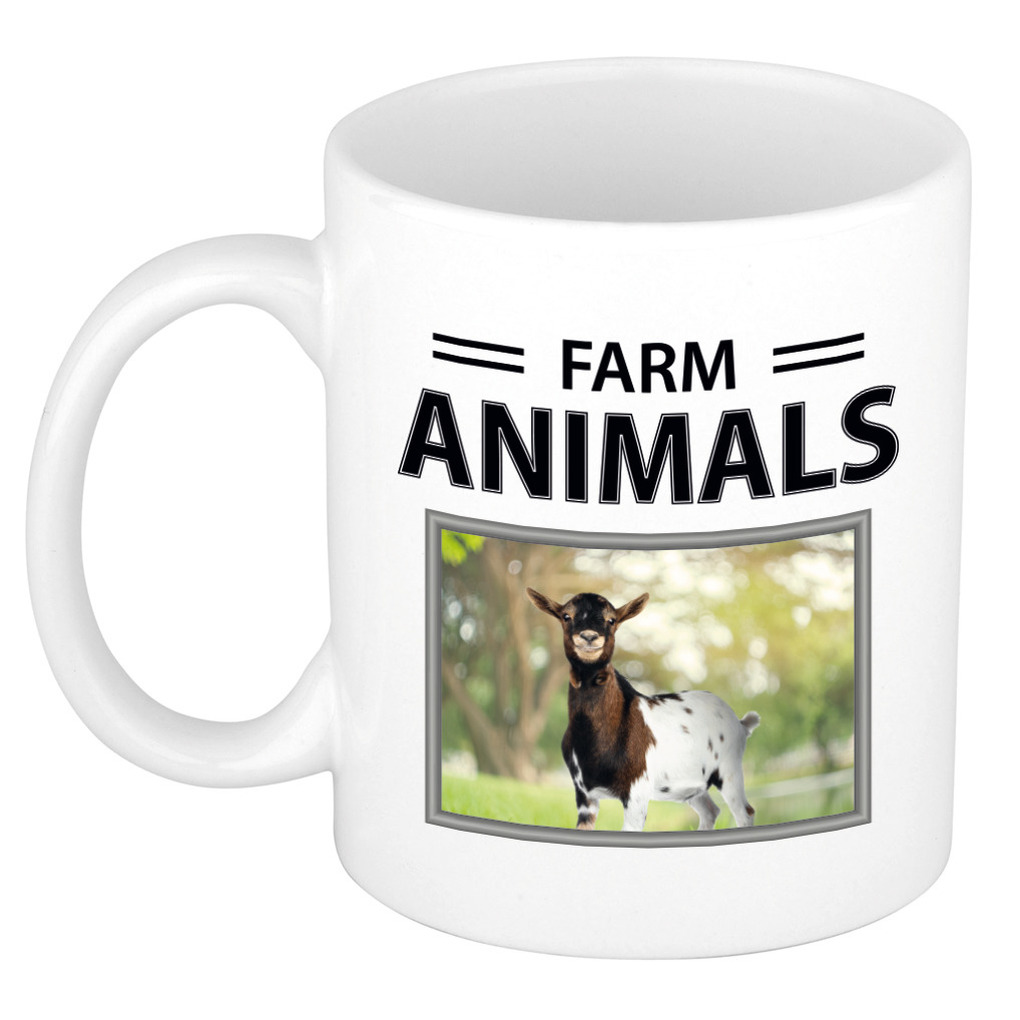 Geiten mok met dieren foto farm animals -