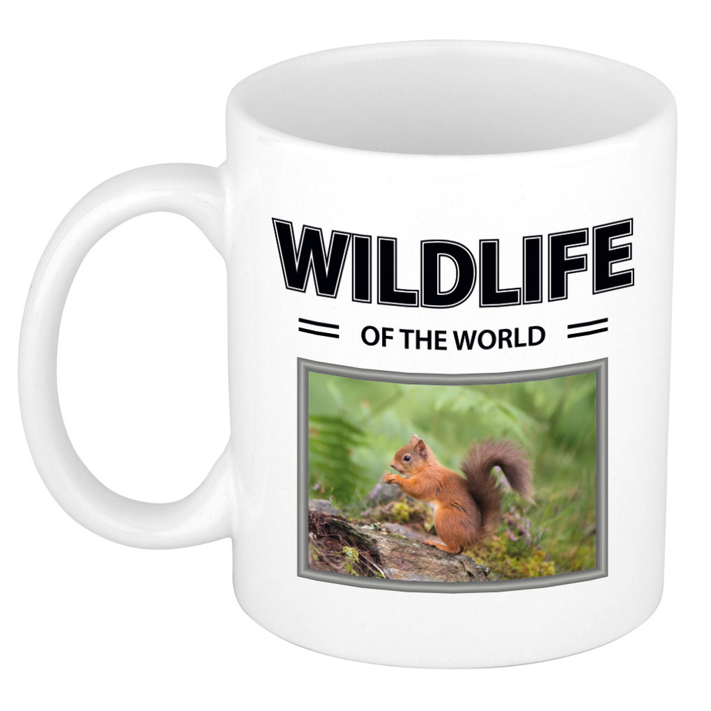Eekhoorn mok met dieren foto wildlife of the world -