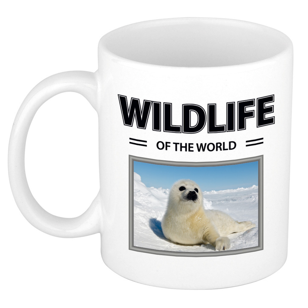 Zeehond mok met dieren foto wildlife of the world -