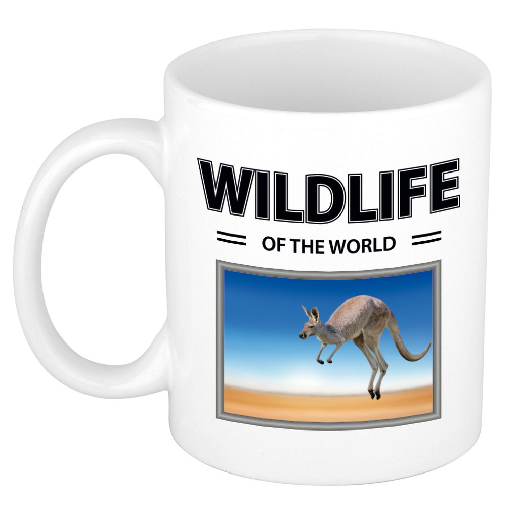 Kangoeroe mok met dieren foto wildlife of the world -