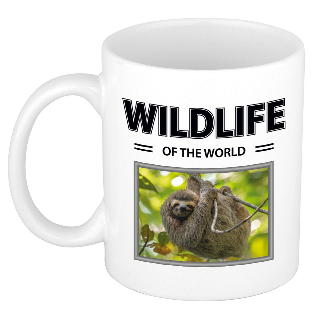 Luiaard mok met dieren foto wildlife of the world -