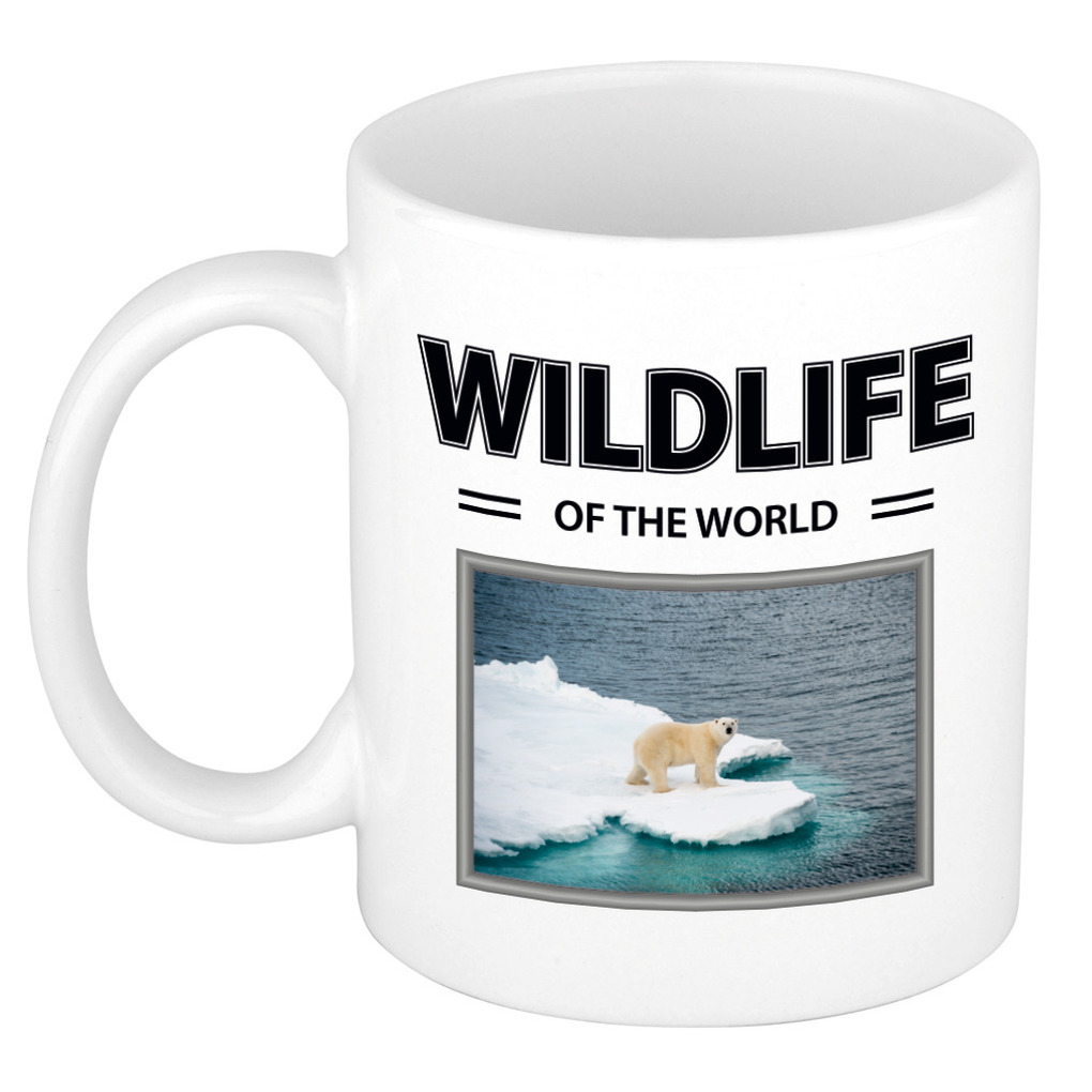 Ijsbeer mok met dieren foto wildlife of the world -