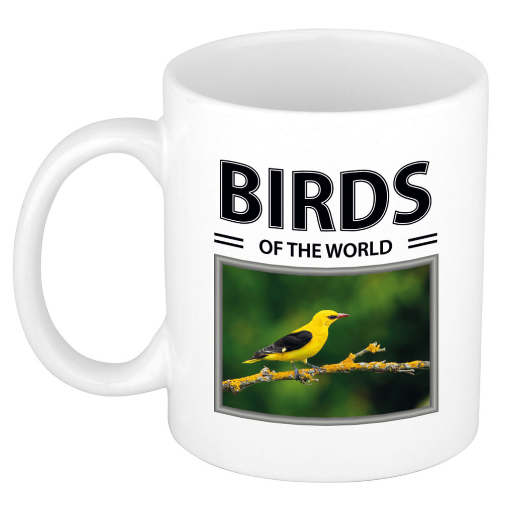 Wielewaal vogels mok met dieren foto birds of the world -