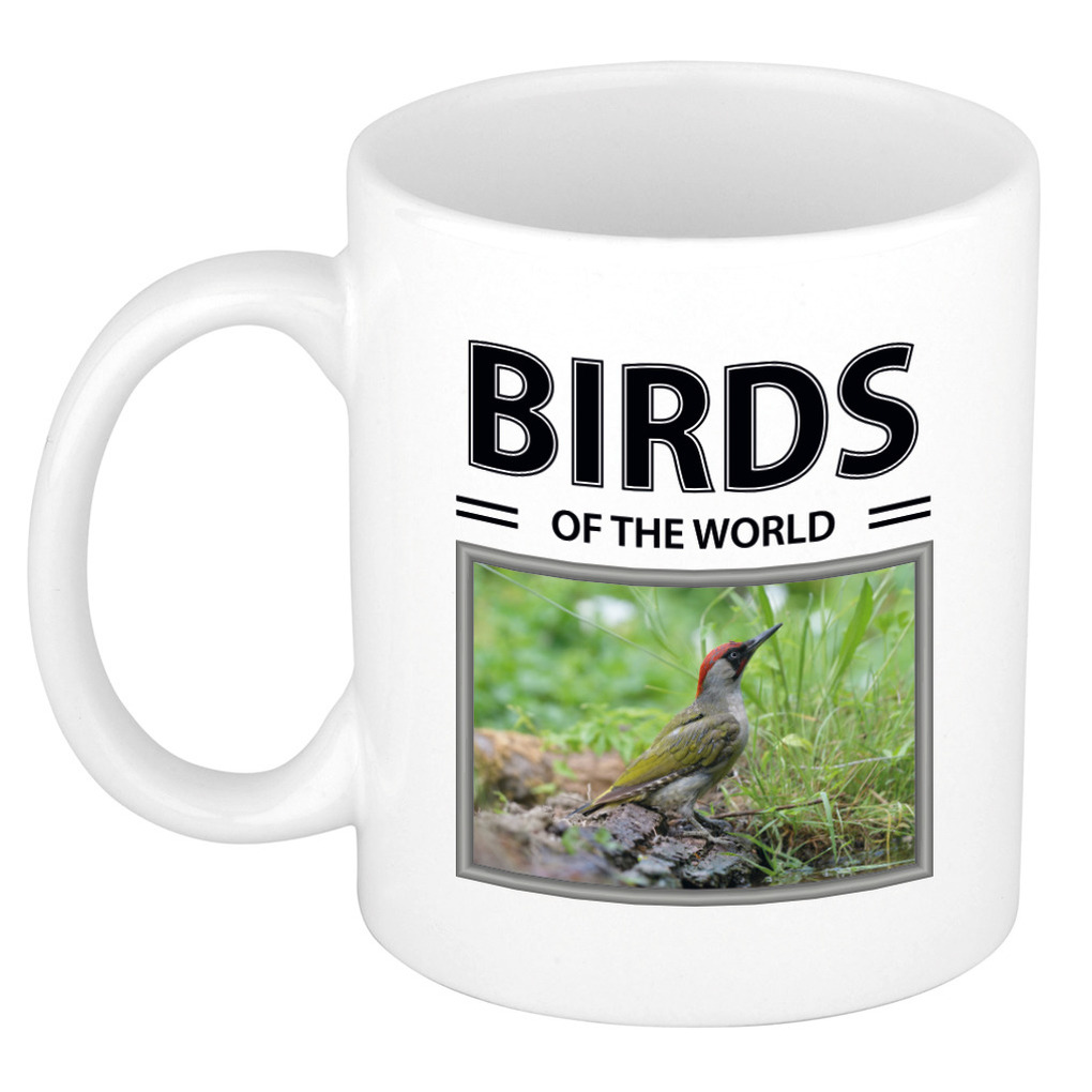 Spechten mok met dieren foto birds of the world -