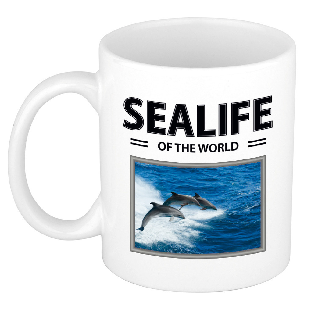 Dolfijn mok met dieren foto sealife of the world -