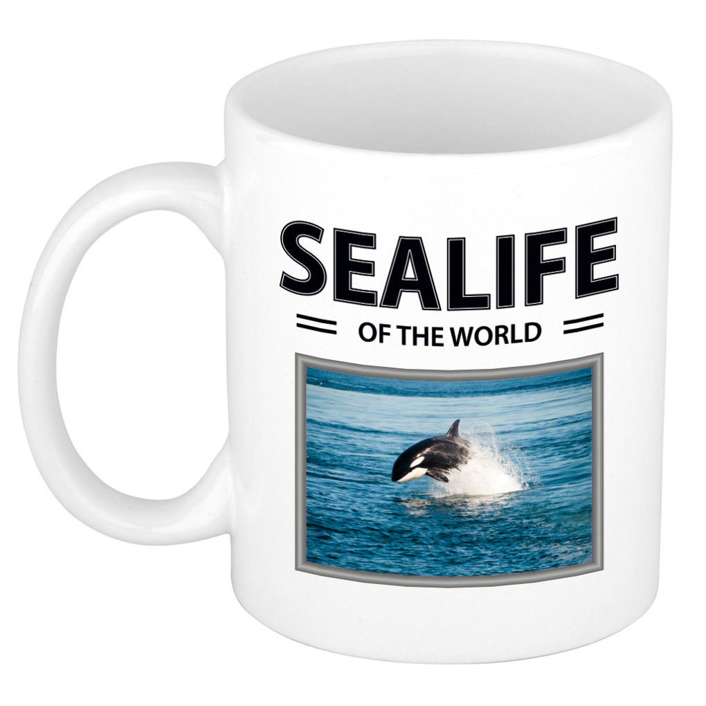 Orka mok / beker met dieren foto sealife of the world -