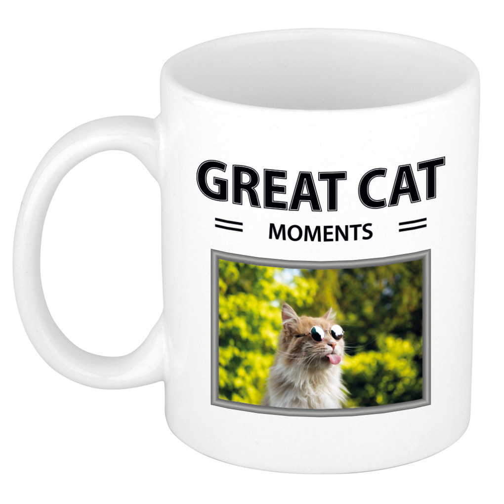 Rode katten mok met dieren foto great cat moments -