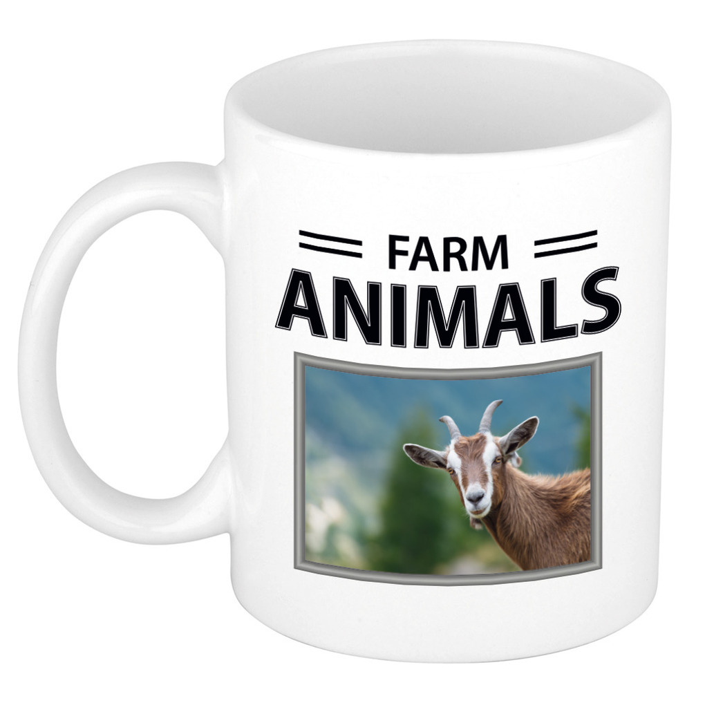 Geiten mok met dieren foto farm animals -