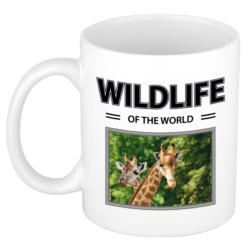 Giraf mok met dieren foto wildlife of the world -