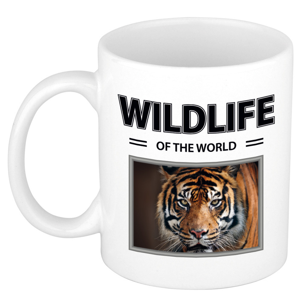Tijger mok met dieren foto wildlife of the world -